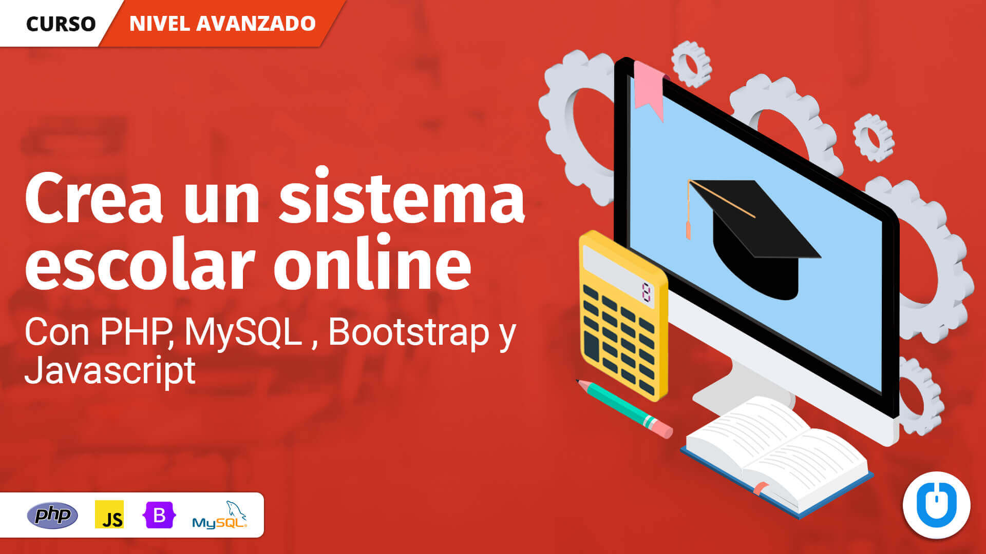 Curso crea un sistema escolar con PHP y MySQL